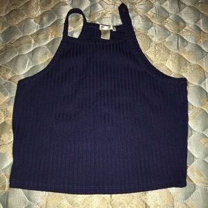Navy blue halter top